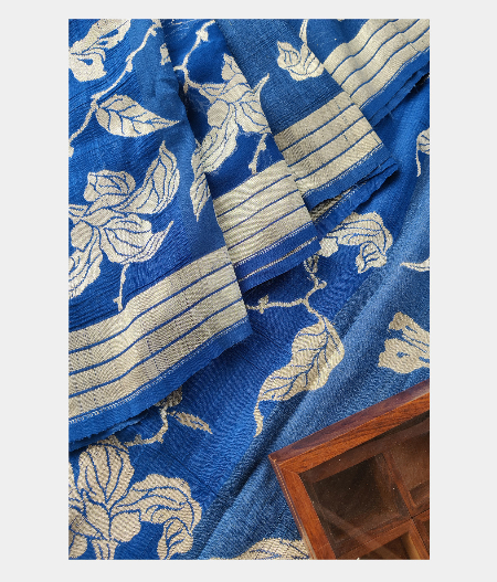 Blue Banaras Georgette Silk Saree LA13309-image