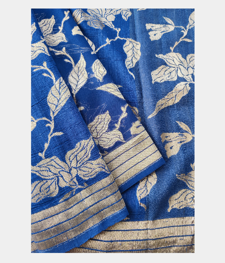 Blue Banaras Georgette Silk Saree LA133092