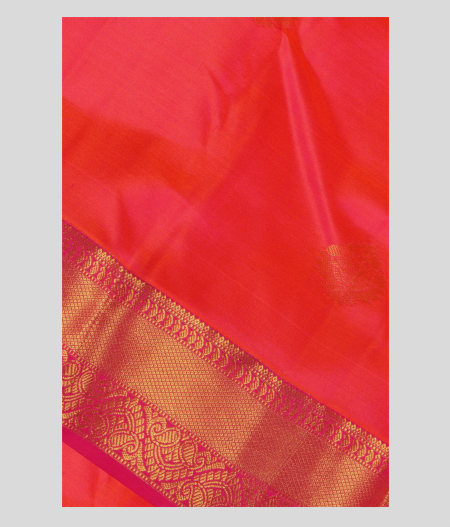 Pinkish Orange Soft SIlk Saree T226707-image