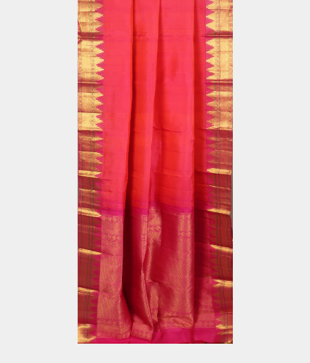 Pinkish Orange Soft Silk Saree T2267252