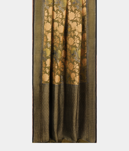 Green Banarasi Georgette Silk Saree T784652