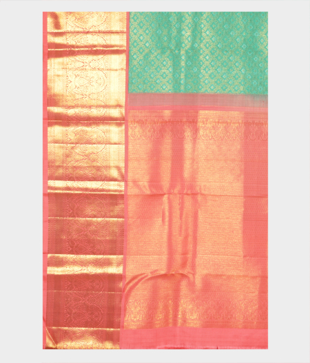 Green Handwoven Kanjivaram Silk Saree T2214774