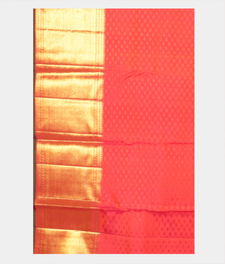 Orange Handwoven Kanjivaram Silk Saree T2133163