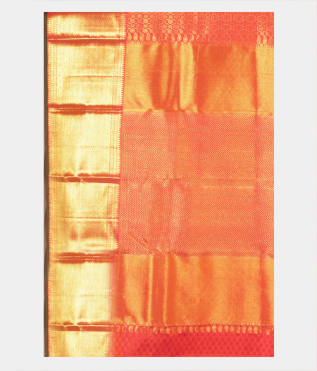 Orange Handwoven Kanjivaram Silk Saree T2133164