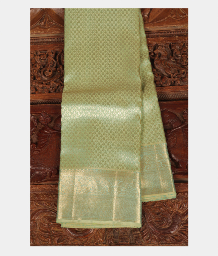Green Handwoven Kanjivaram Silk Saree T220351-image