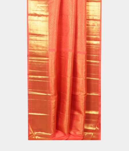 Peach Handwoven Kanjivaram Silk Saree T2214042