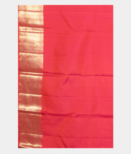 Pinkish Orange Handwoven Kanjivaram Silk Saree T2235643