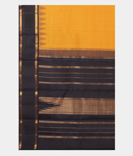 Yellow Handwoven Kanjivaram Silk Saree T2246114