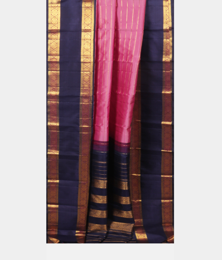Pink Handwoven Kanjivaram Silk Saree T2233712