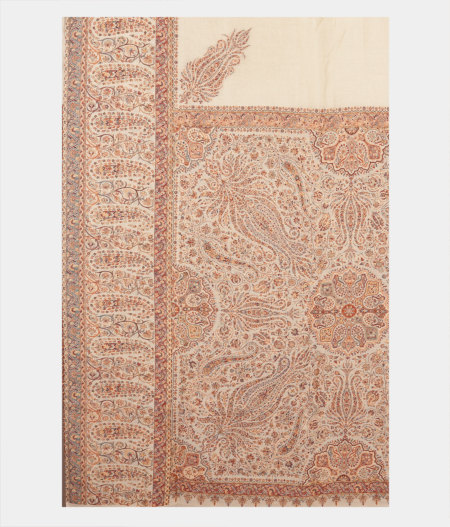 Off-White Cashmere Kani Silk Saree T2267404