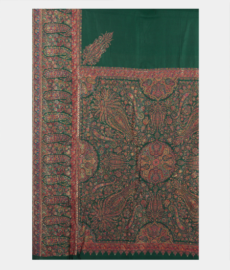 Green Cashmere Kani Silk Saree T2267394