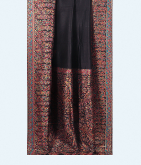 Black Cashmere Kani Silk Saree T2267372