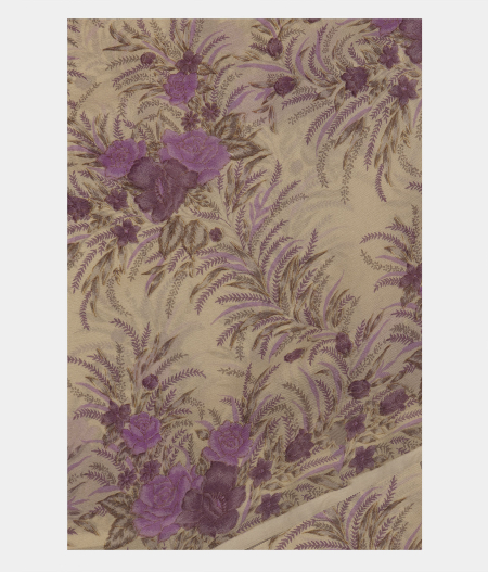 Grey Chiffon Printed Silk Saree T221791-image