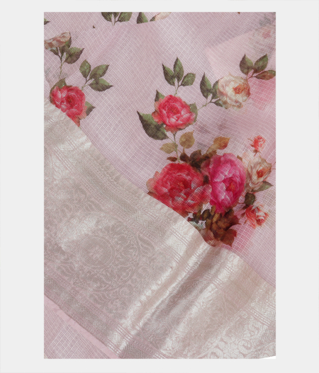 Pink Printed Silk Kota T226559-image