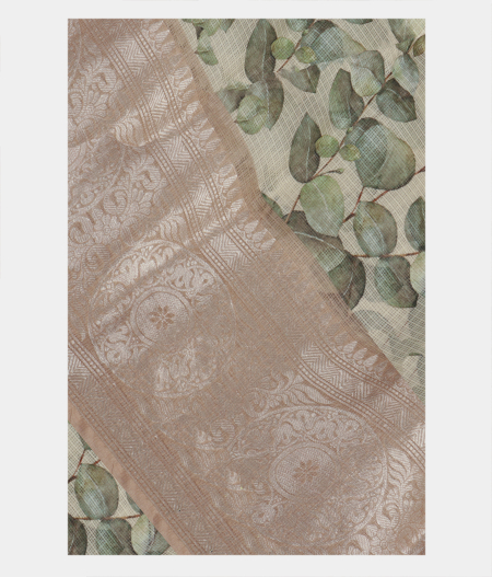 Light Green Silk Printed Kota Saree T226556-image