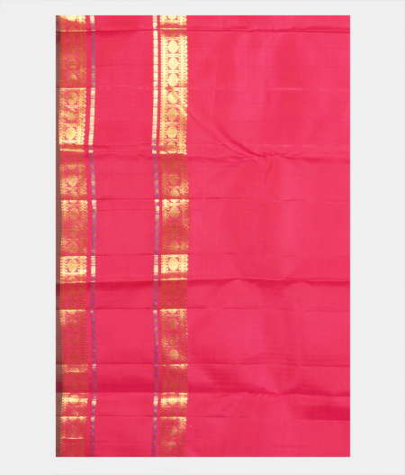 Pinkish Orange Handwoven Kanjivaram Silk Saree T2252953