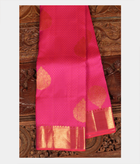 Pink Handwoven Kanjivaram Silk Saree T225082-image