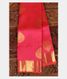 Orangish Pink Handwoven Kanjivaram Silk Saree T2250811
