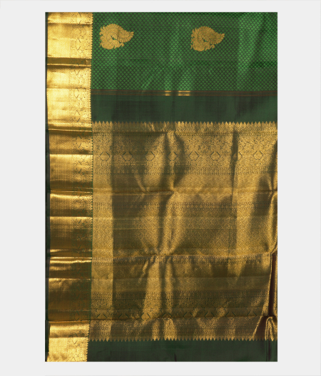 Green Handwoven Kanjivaram Silk Saree T2181224