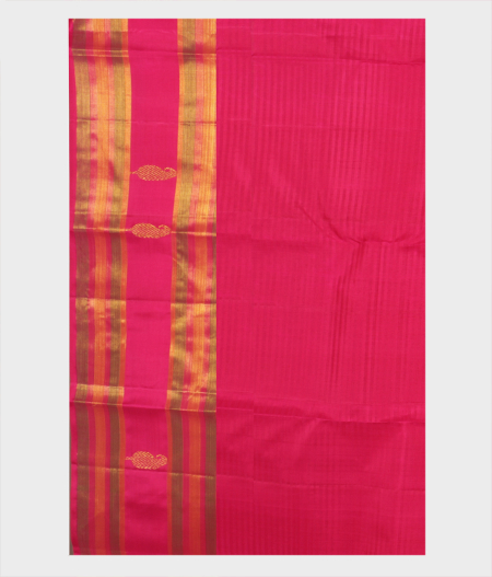 Pinkish Orange Handwoven Kanjivaram Silk Saree T2251633