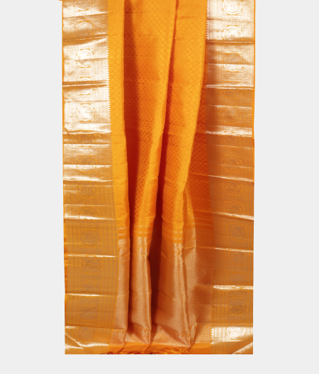 Yellow Handwoven Kanjivaram Silk Saree T2223432