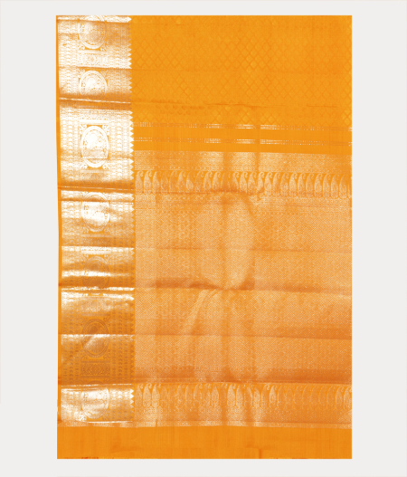 Yellow Handwoven Kanjivaram Silk Saree T2223434