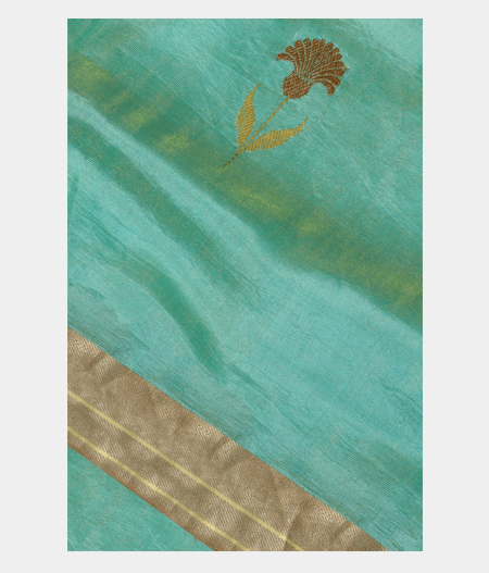 Light Blue Banaras Tissue Silk Saree T219231-image