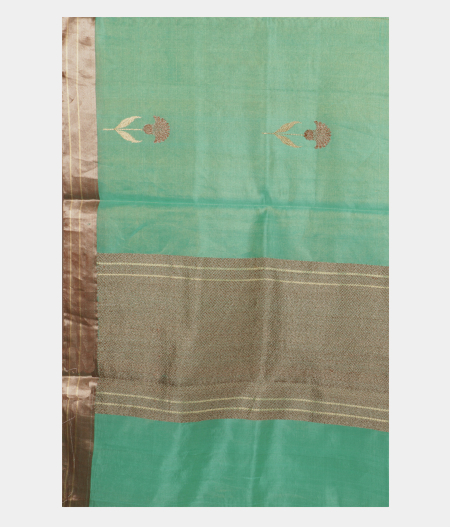 Light Blue Banaras Tissue Silk Saree T2192314