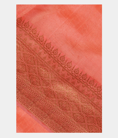 Peach Banarasi Tissue Silk Saree T219233-image