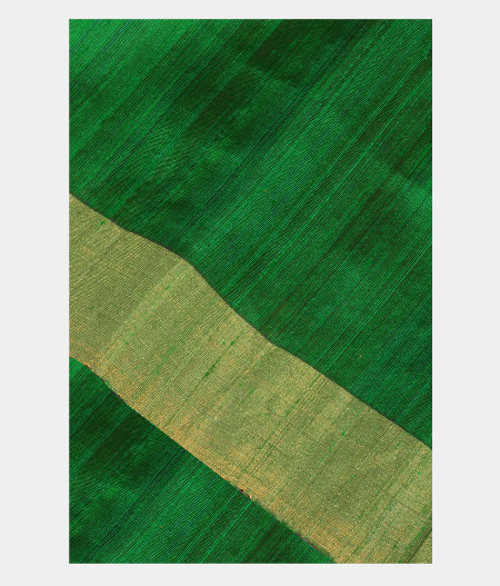 Dark Green Woven Raw Silk Saree T165565-image