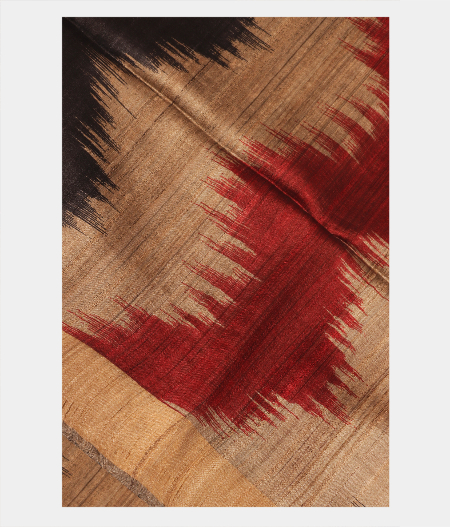 Beige Tussar Printed Saree T198218-image