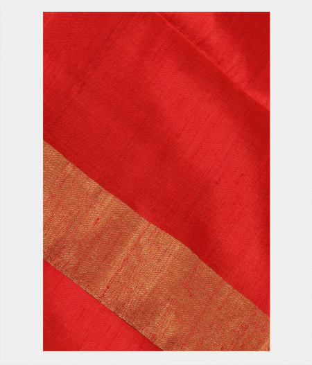 Orange Woven Raw Silk Saree T170197-image