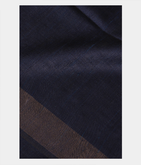 Blue Tussar Printed Saree T223309-image