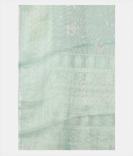 Light Blue  Silk Kota Embroidery Saree T2269483