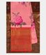 Peach Printed Kanjivaram Silk Pavadai T1801851