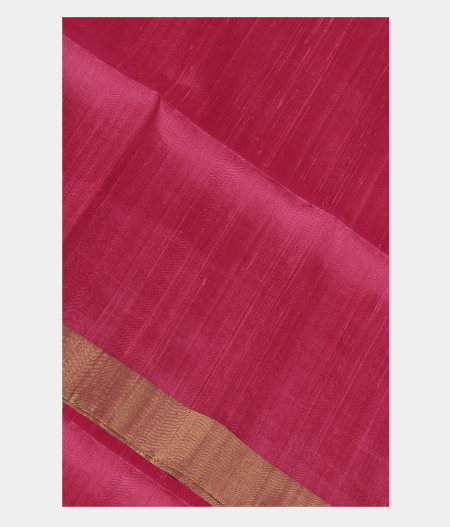 Pink Woven Raw Silk Saree T129214-image