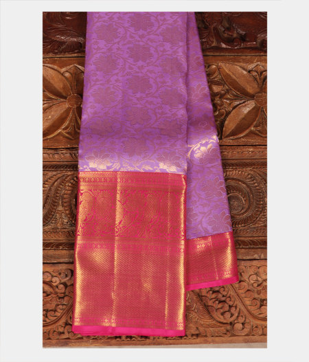 Lavender Handwoven Kanjivaram Silk Saree T205893-image
