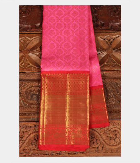 Pink Handwoven Kanjivaram Silk Saree T205899-image