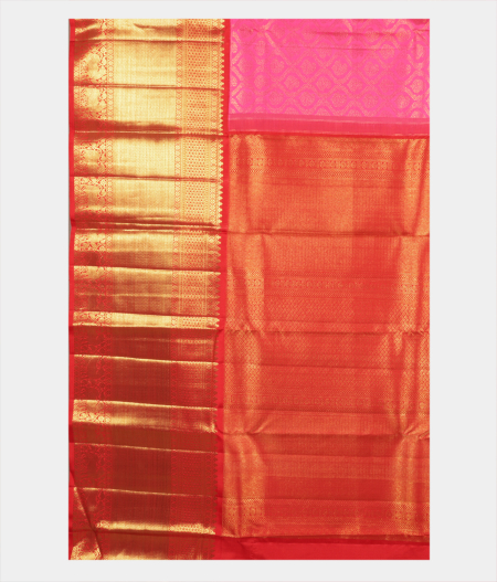Pink Handwoven Kanjivaram Silk Saree T2058994