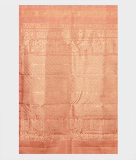 Light Peach Handwoven Kanjivaram Silk Saree T2240854