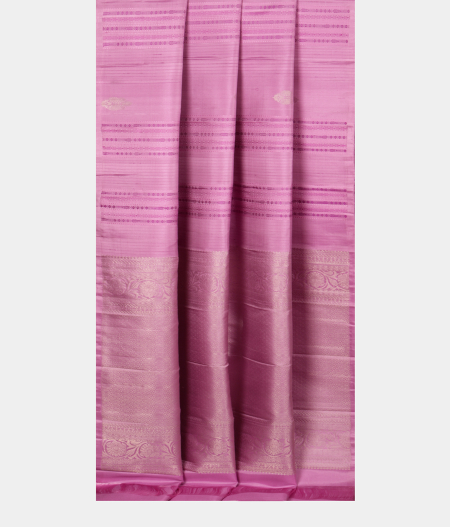 Lavender Handwoven Kanjivaram Silk Saree T2205972