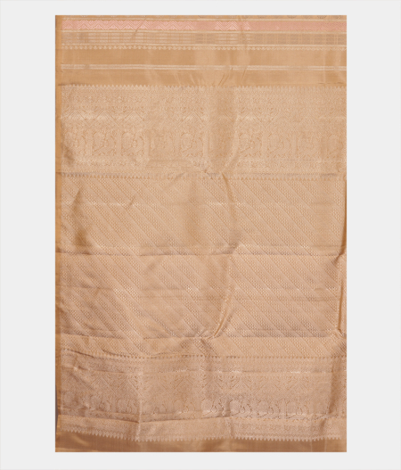Beige Handwoven Kanjivaram Silk Saree T2240844
