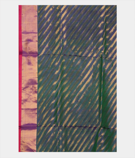 Peacock Blue Uppada Silk Saree T1663343