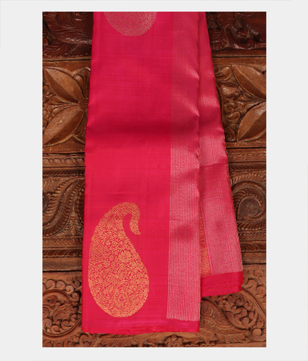 Magenta Handwoven Kanjivaram Silk Saree T190184-image