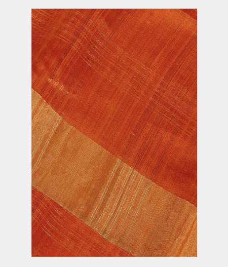 Orange Raw Silk Saree T118418-image
