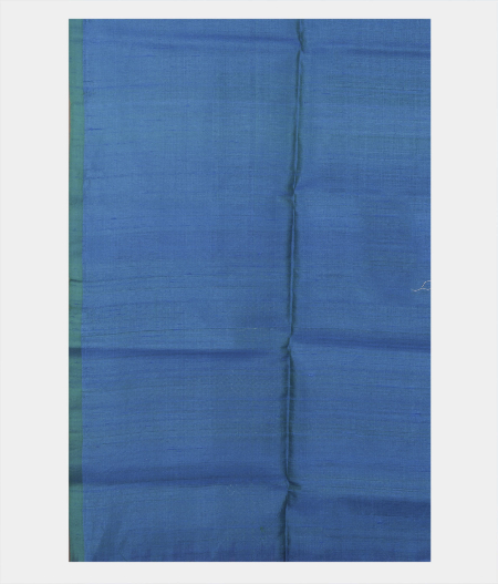 Greenish Blue Raw Silk Saree3