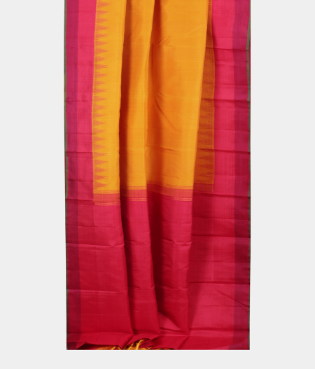 Yellow Handwoven Kanjivaram Silk Saree T1992912