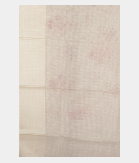 White Tussar Kota Saree T2233813