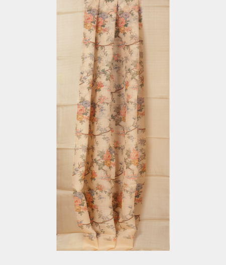 White Tussar Kota Saree T2233822