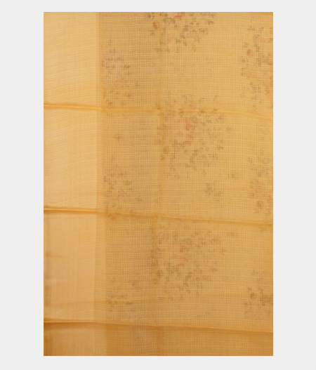 Yellow Tussar Kota Saree T2233883